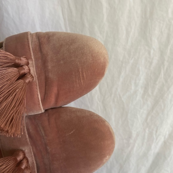 BIRDIES Velvet Triple Tassel Robin Slides Slippers Flats Shoes Size 7 - Picture 9 of 9